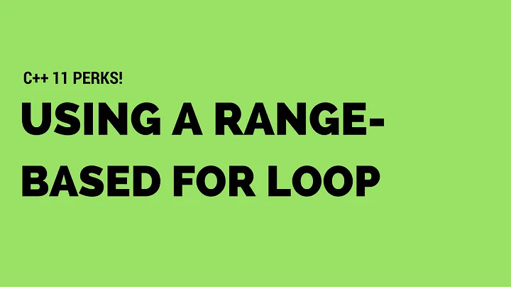 Using a Ranged-Based for Loop with a vector in C++ 11: reference variable