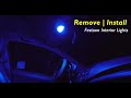 Remove  install cars festoon interior lights bulb w led replacement