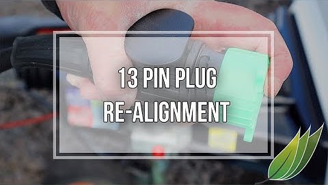 13 pin plug pin re-alignment for caravans or trailers