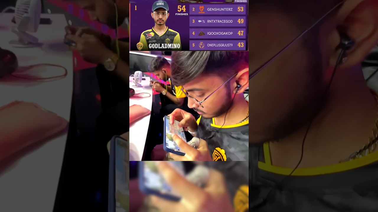 Admino handcam revealed 🔥💛 #godlike #bgmi #bgmss4 #pubgmobile #jonathangaming