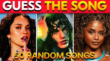 GUESS THE SONG - 50 RANDOMS SONGS #2 🎶 Music Quiz Challenge