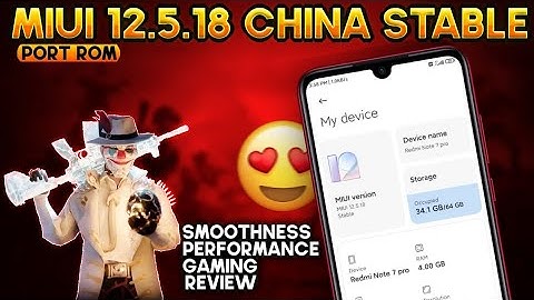 MIUI China ROM For Redmi Note 7 Pro | MIUI 12.5.18 China Stable | MIUI China Stable | Gaming ROM ?