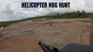 HUNTING HOGS BY HELICOPTER  AUSTRALIA  IMPACT TRAINING