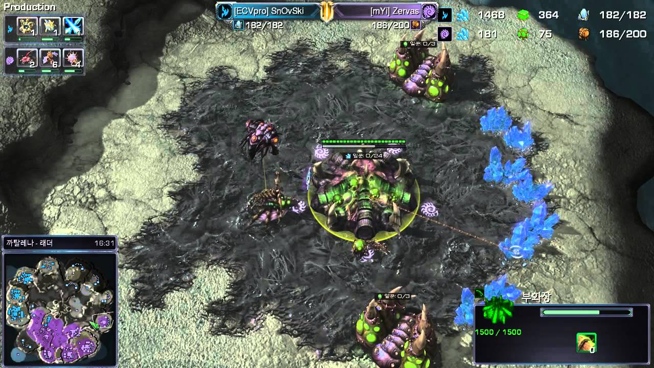 Zervas vs Snovski -PvZ- GO4 Sunday Heart of the Swarm Replay [FR]