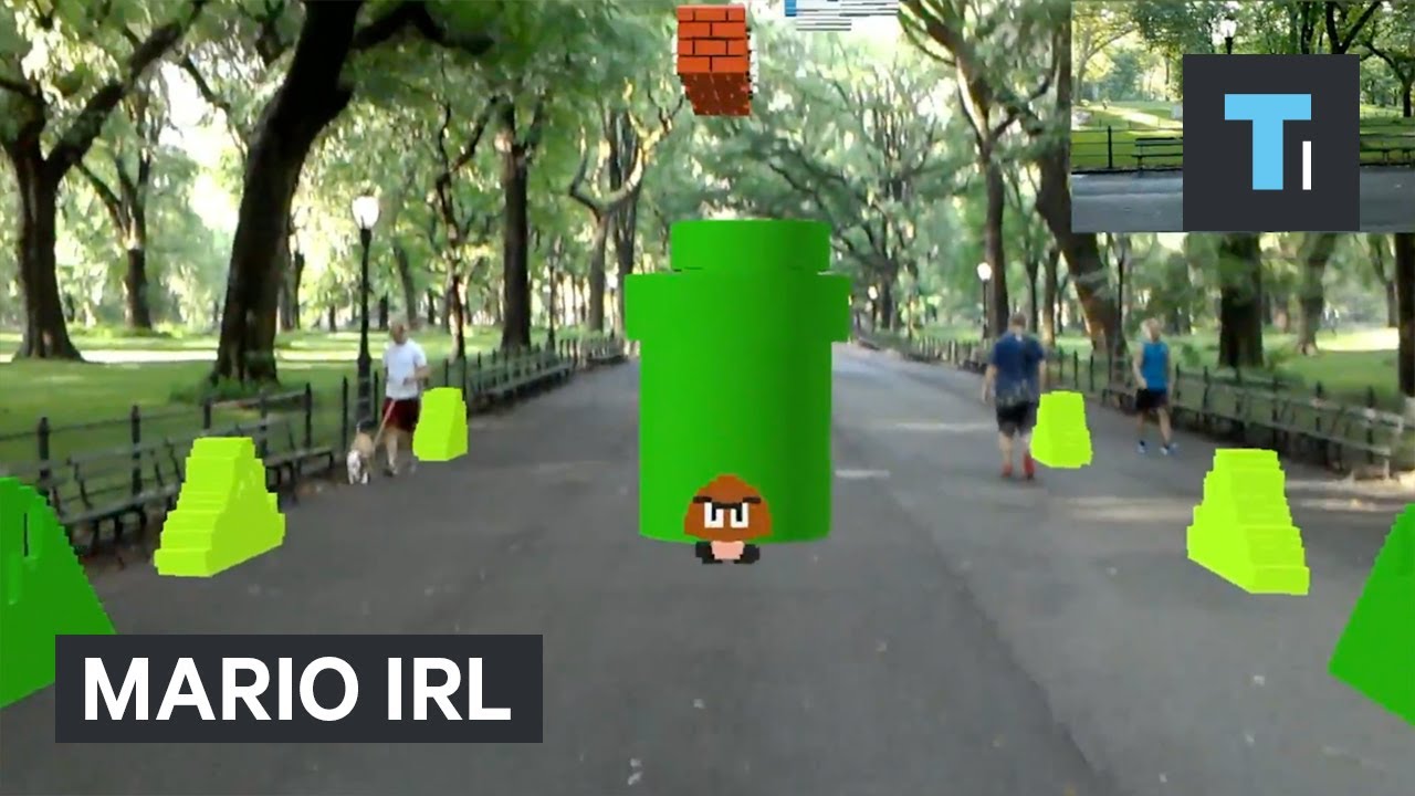 gaming logo Play Mario In Real Life With Augmented Reality
