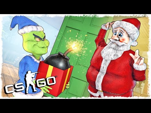 Видео: САНТА vs ГРИНЧ МАНЬЯК В CS:GO!!!