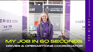 My Job In 60 Seconds | Driver & Operations Coordinator