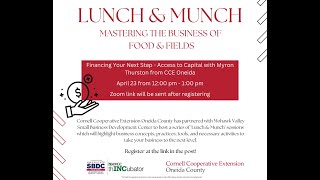 Access to Capital - 2024 Lunch & Munch Series