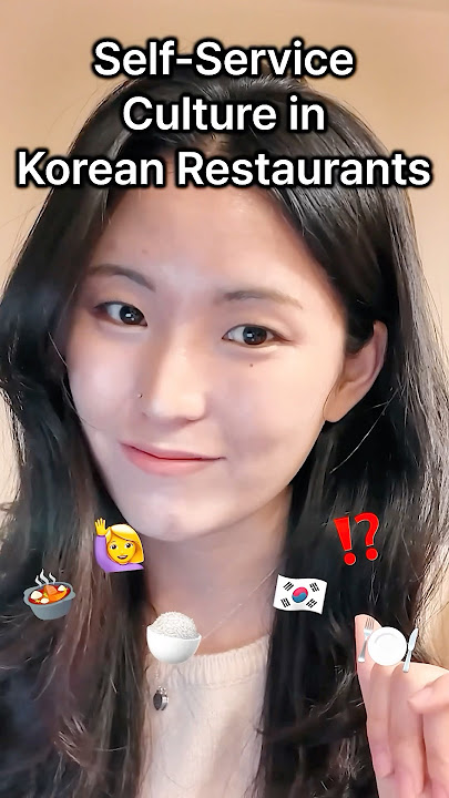 Self-Service Culture in Korean Restaurant #korea #koreaculture #koreanfood