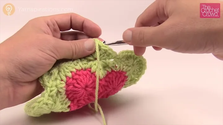 Crochet Catherine Wheel Stitch - Double Crochet Sq...