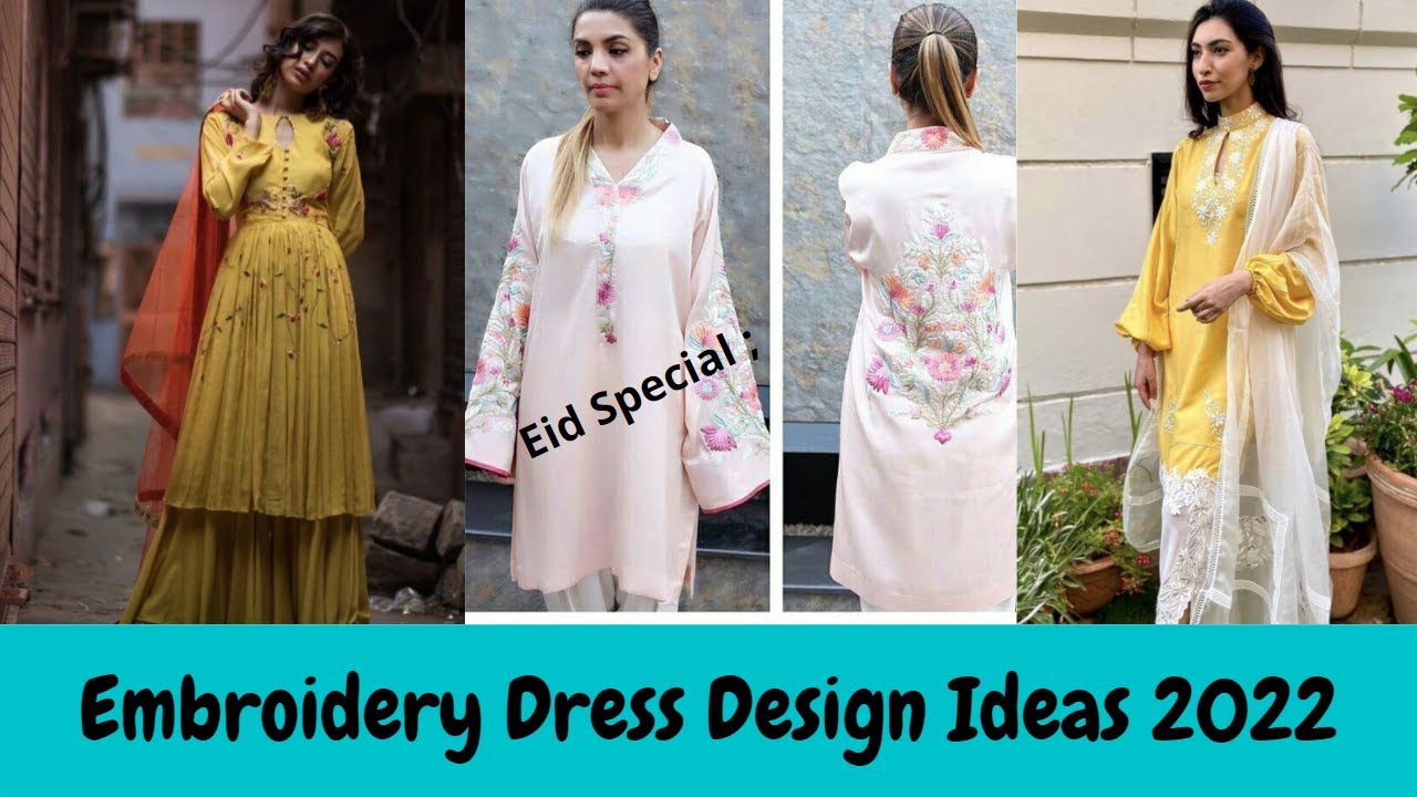 New Embroidery Dress Design 2022 | Eid Special Embroidery Kurta Design | Faatima Ahmad