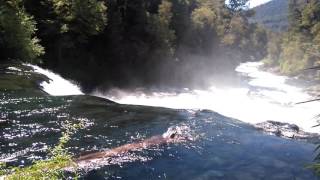 Salto La Leona, Huilo Huilo. IX región de la Araucanía. Chile.
