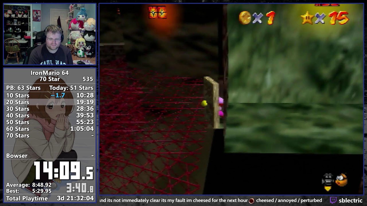 some daytime ironmario (NEW PB: 63 Stars)