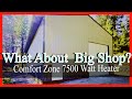 Will a Comfort Zone 7500 Watt Heater Heat a Big Shop?