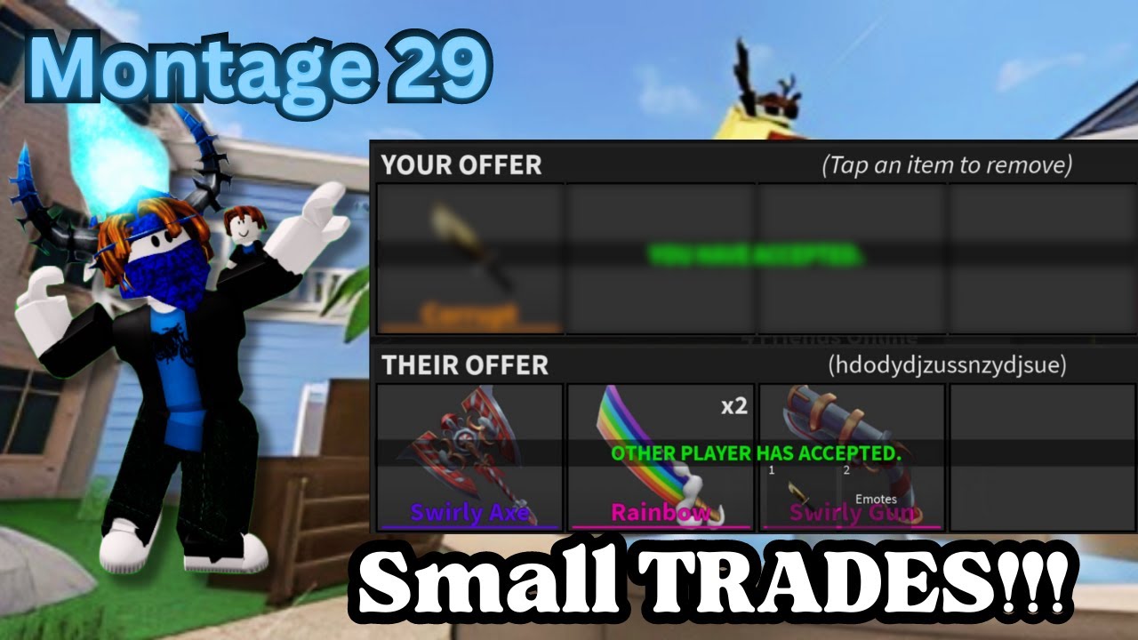 MM2 Trading MONTAGE 29 SMALL TRADES?! YouTube