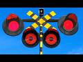 【電車】おもしろい踏切 信号 Funny railroad crossings and trains 信号踏切