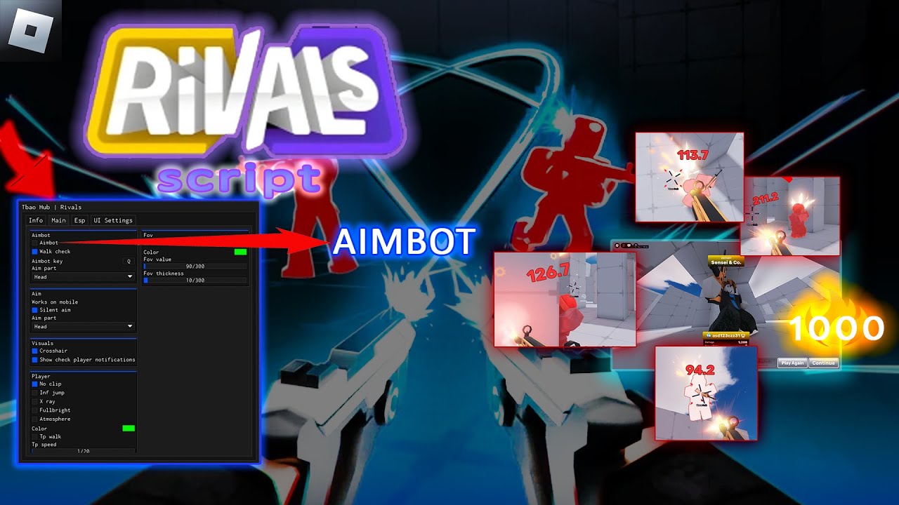 [New ]RIVALS SCRIPT /HACK/GUI 🤩 | AIMBOT, SILENT AIM, ESP | (FREE ...