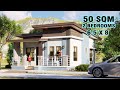 Small house design 50sqm 2 bedrooms