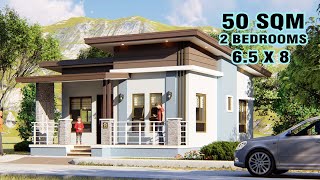 Small House Design (50SQM) 2 bedrooms