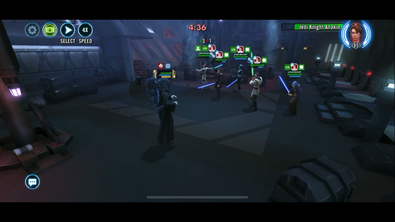 QUI-GON JINN OMICRON COUNTER w/JEDI SQUAD - SWGOH GAC 