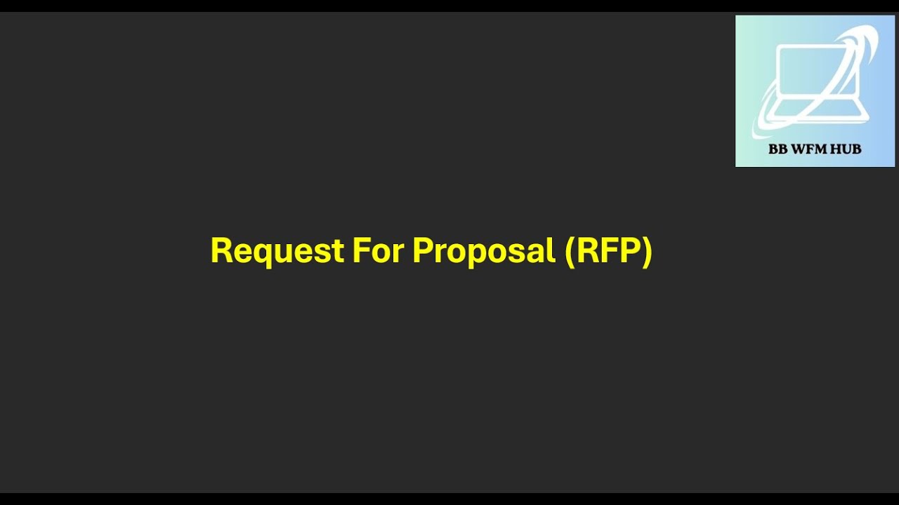 Request For Proposal #outsourcing #vendorselection #projectmanagement #workforcemanagement #sow