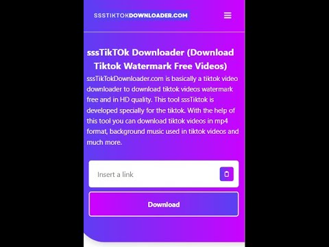 SssTiktok Downloader   Download Tiktok Watermark Free Videos