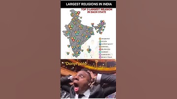 🕉️☪️✝️ Top 3 Religions in Every Indian State – 2025 Census Insight