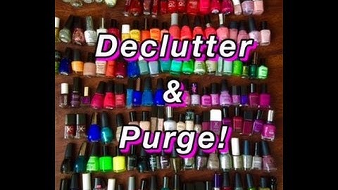 Nail Polish Collection Declutter 2016