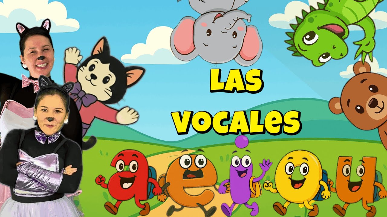 Minina y Lanina - LAS VOCALES - Canciones infantiles (Video oficial)