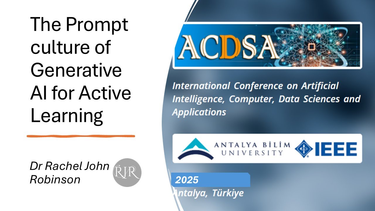 Research Paper Introduction- The Prompt culture of GenAI for AL | Rachel John Robinson