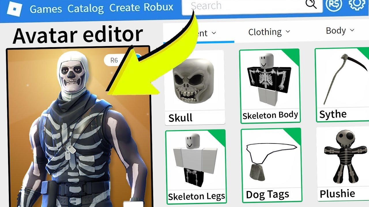 Roblox Making Fortnite Skull Trooper An Account Youtube