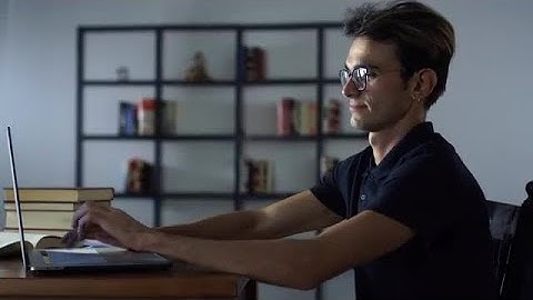 Working At The Computer Stock Video