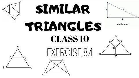 Exercise 8.4 || Similar Triangles || Class 10 Maths
