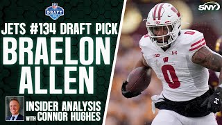 Jets select RB Braelon Allen of Wisconsin in the fourth round the NFL Draft | SNY