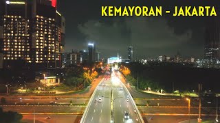 Kemayoran | Jakarta 2022 | Drone View Kota Jakarta Malam Hari | Jakarta dari Udara