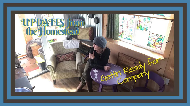 Making Ready in the Shed - a Purple Table and Chairs