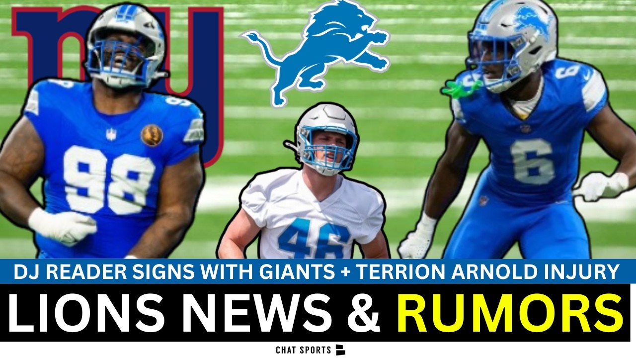 Lions News: DJ Reader Signs With Giants, Cowboys URGED To Trade For Lions  Jack Campbell?