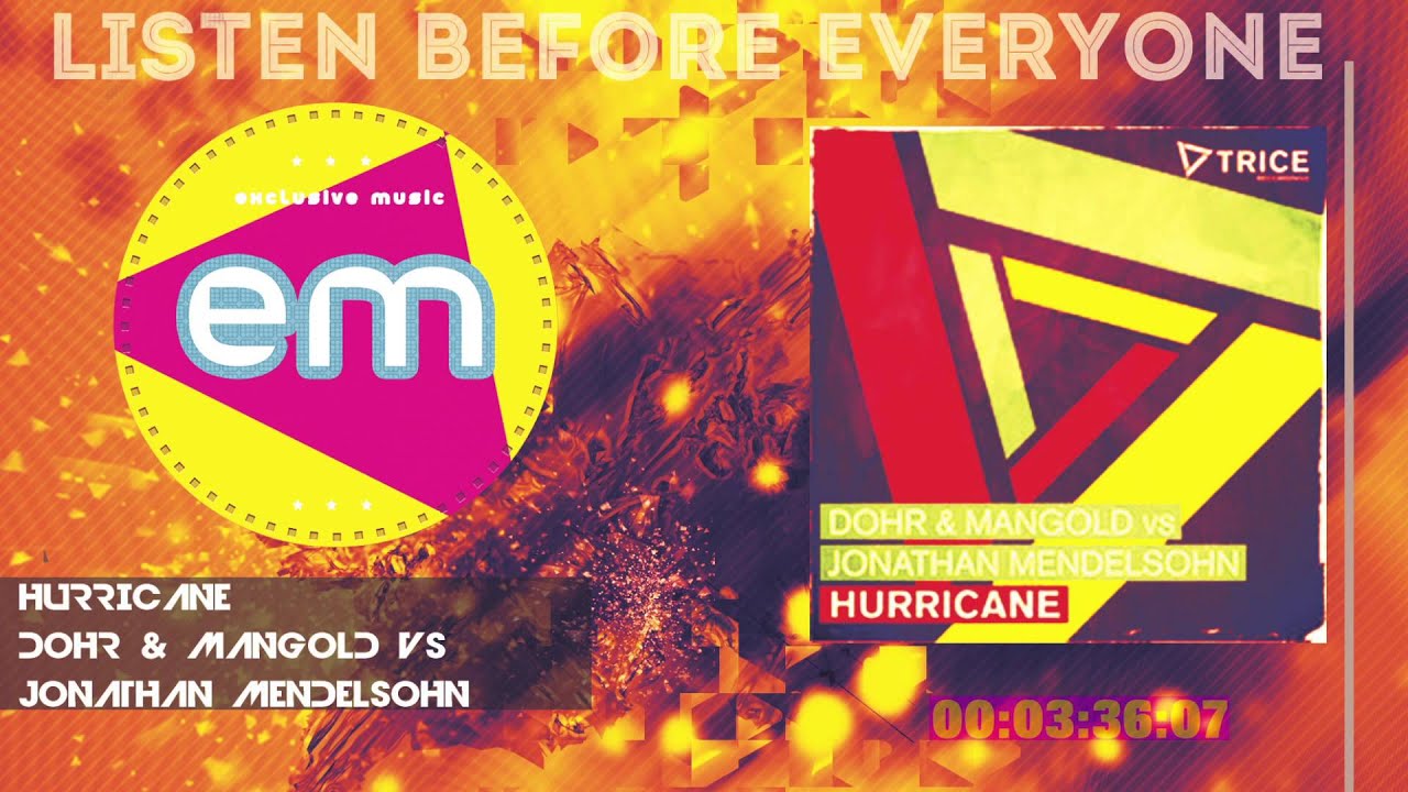Guarda Dohr & Mangold vs Jonathan Mendelsohn - Hurricane su YouTube Guarda Dohr & Mangold vs Jonathan Mendelsohn - Hurricane su YouTube