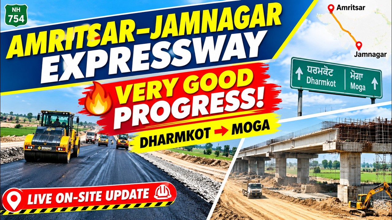 Ghulatis On The Go: On-Site Report of Amritsar-Jamnagar Expressway Development Near Moga