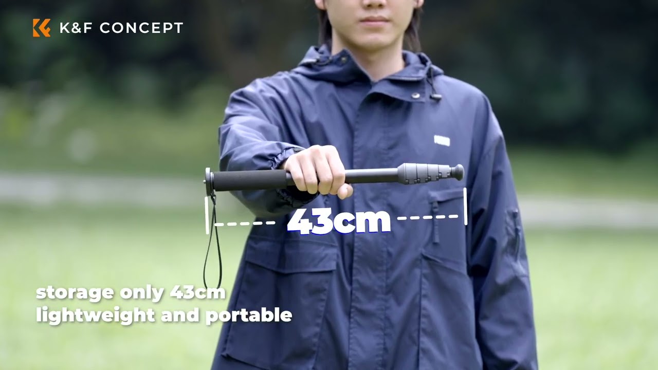 K&F Concept 63'' Camera Monopod 5-Section Height Aluminum Monopod