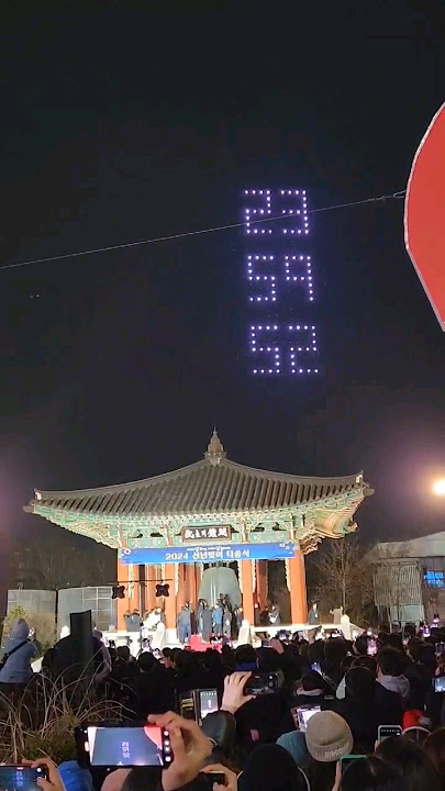 South Korea 2024 Happy New Year countdown #newyear #southkorea #korea
