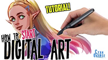 How to Start in Digital Art - Part 1 - Tutorial - Cyan Orange Academy