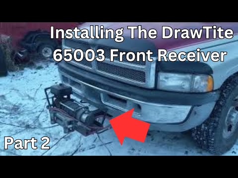 Part 2: Installing a Draw Tite 65003 front receiver winch mount to a 2nd generation Dodge Ram 2500