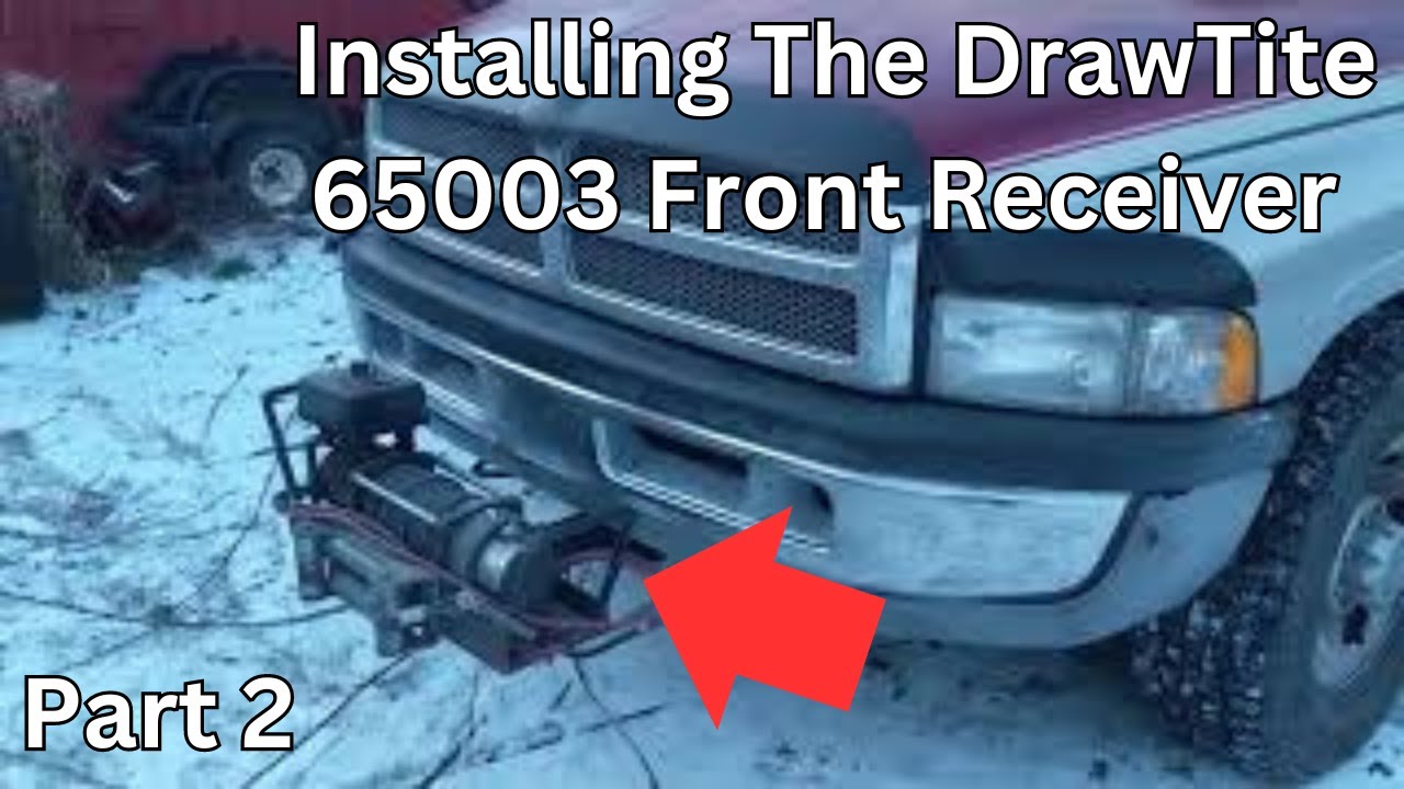 Part 2 Installing a Draw Tite 65003 front receiver winch mount to a