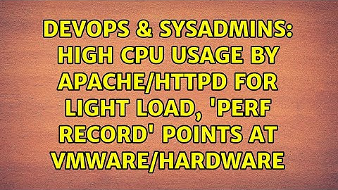 High CPU usage by apache/httpd for light load, 