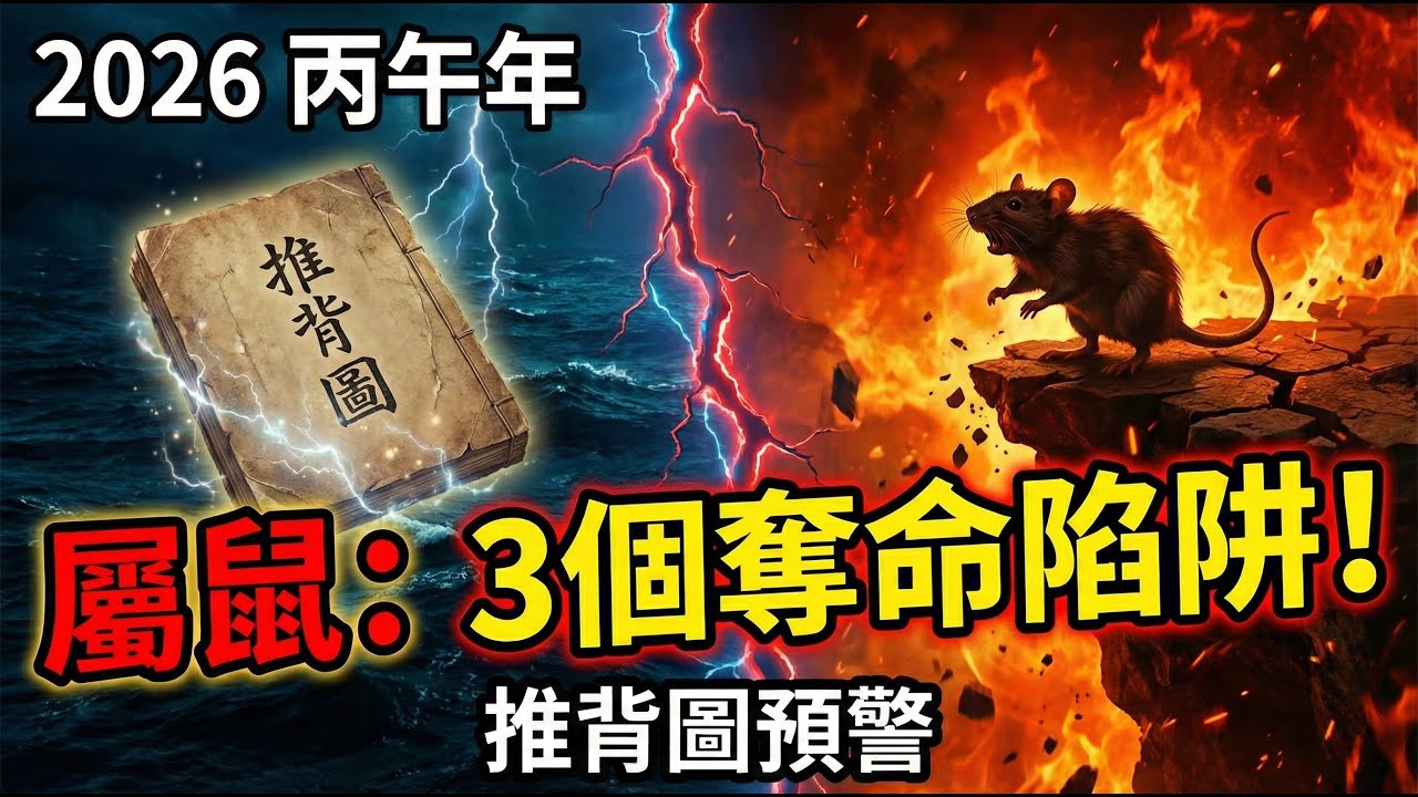 最神準預言！【生肖鼠 2026】大難還是大運？「天火同人卦」暗藏3個奪命陷阱！《推背圖》43象洩漏：屬鼠人如何在赤馬年保財保命？#生肖鼠運勢 #屬鼠 #屬鼠2026運勢 #赤馬紅羊年 #推背圖 #易經
