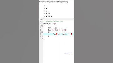 Printing star pattern using C Programming
