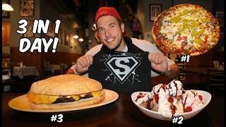 I Attempted THREE Restaurant Food Challenges in ONE DAY!
