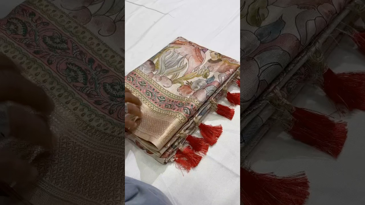 Manipuri Silk Digital Printed Kalamkari Saree