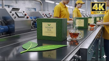 Inside a Modern Tea Factory - From Tea Leaves to Premium Tea Boxes (Full Process)